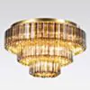 Kristallplafond 80cm Svart/Mässing - Verona