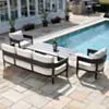 Loungegrupp Utomhus 5-Pers Aluminium - Ibiza