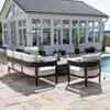 Loungegrupp Utomhus 5-Pers Aluminium - Ibiza