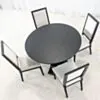 Runt Matbord Ø120cm Svart Ek - Ekerö