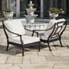 Loungefåtölj Svart 2-pack Aluminium St Tropez