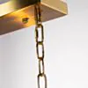 Avlång Kristallkrona 120cm Bärnsten/Mässing - Verona