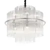 Taklampa Kristall Ø55cm Krom - Milan