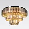 Kristallplafond 80cm Svart/Krom - Verona
