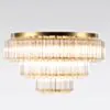 Kristallplafond 80cm Klar/Mässing - Verona