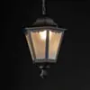 Taklampa Utomhus Pendel Svart Ø33cm - Manchester