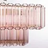 Avlång Kristallkrona 120cm Rosa/Mässing - Verona