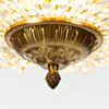 Kristallplafond Mässing Ø40cm - Uppsala
