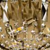 Kristallplafond Mässing Ø40cm - Uppsala