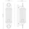 Vägglampa Utomhus Gammaldags Svart H50cm - Oxford