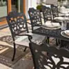 Matgrupp Utomhus 10 stolar Svart Aluminium - Toscana 280cm