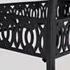 Matgrupp Utomhus 10 stolar Svart Aluminium - Toscana 280cm
