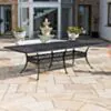 Matgrupp Utomhus 10 stolar Svart Aluminium - Toscana 280cm