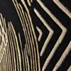 Svart Mönstrad Matta 200x300cm - Golden Wind