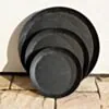 Svart Underlägg Utomhuskrukor Ø30cm