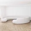 U-Modulsoffa 520cm Vit Boucle - Bel Air