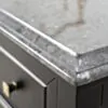 Kommod Badrum 120cm Utah Svart - Grå Marmor
