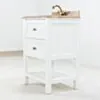 Kommod Badrum 60cm Vit Utah - Beige Marmor