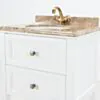 Kommod Badrum 60cm Vit Utah - Beige Marmor