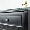 Kommod Badrum 80cm Svart Utah - Grön Marmor