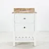 Kommod Badrum 60cm Vit Utah - Beige Marmor