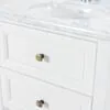 Kommod Badrum 60cm Vit Utah - Vit Marmor