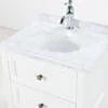 Kommod Badrum 60cm Vit Utah - Vit Marmor