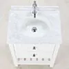Kommod Badrum 60cm Vit Utah - Vit Marmor