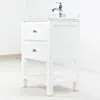 Kommod Badrum 60cm Vit Utah - Vit Marmor