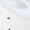 Kommod Badrum 60cm Vit Utah - Vit Marmor