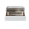 Utekök Gasolgrill 6 Brännare Inbyggbar 120cm Vit - Monte Carlo