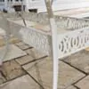 Matgrupp Utomhus 10 stolar Vit Aluminium - Toscana 280cm