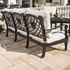 Loungeset Svart Aluminium 5-pers - Florence