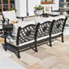 Loungeset Svart Aluminium 5-pers - Florence