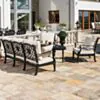 Loungeset Svart Aluminium 5-pers - Florence