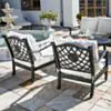 Loungeset Svart Aluminium 5-pers - Florence