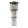 Kristall Vägglampa Venice Svart H65cm