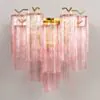 Vägglampa Kristall Rosa/Mässing - Cagliari