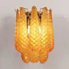 Vägglampa Kristall Bärnsten/Krom - Neapel