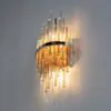 Kristall Vägglampa Krakow Guld H43cm