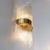 Kristall Vägglampa Rome Guld H54cm