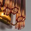 Vägglampa Kristall 33cm Rosa - Verona