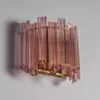 Vägglampa Kristall 33cm Rosa - Verona