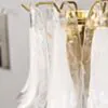 Vägglampa Kristall Klar/Mässing - Livorno