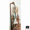 Helkroppsspegel 100x180cm Valvformad Guld Mary