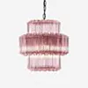 Kristallkrona Ø44cm Rosa/Krom - Verona