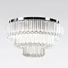 Kristallplafond 80cm Klar/Krom - Verona