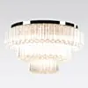 Kristallplafond 80cm Klar/Krom - Verona