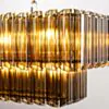 Avlång Kristallkrona 120cm Cognac/Mässing - Verona
