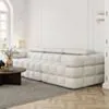 Soffa 3-sits 285cm Vit  - Paris